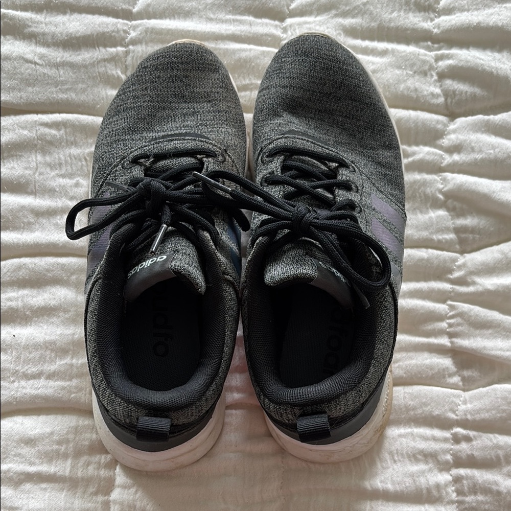 Adidas Black and Gray Athletic Sneakers